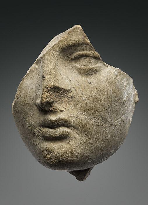 Fragment de visage de la déesse Diane