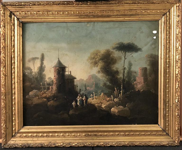 Paysage avec personnages