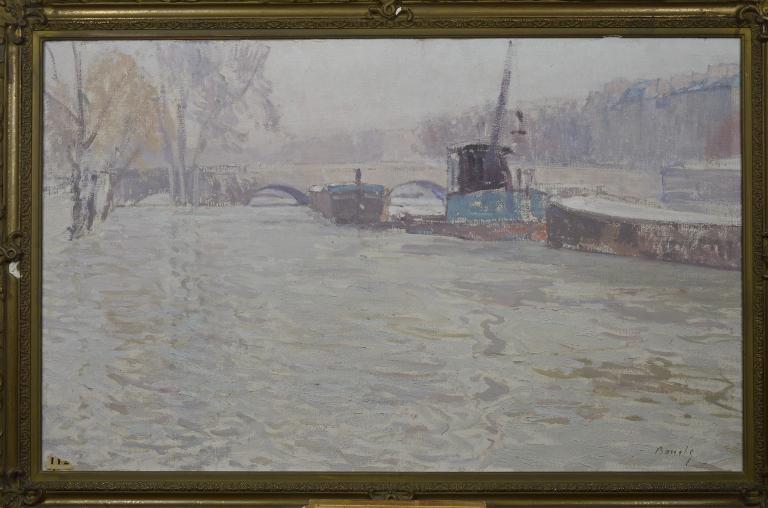 La crue au pont Marie