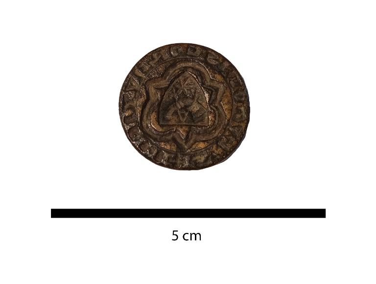 Matrice de sceau de Hugues Cornut, Clerc du XIVe siècle