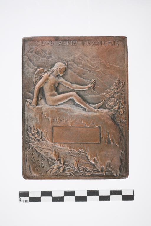 médaille : Droit de la Médaille du club alpin par Oscar Roty