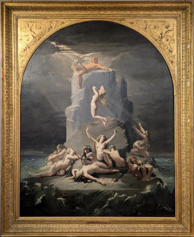 Désolation des Océanides au pied du roc où Prométhée est enchaîné