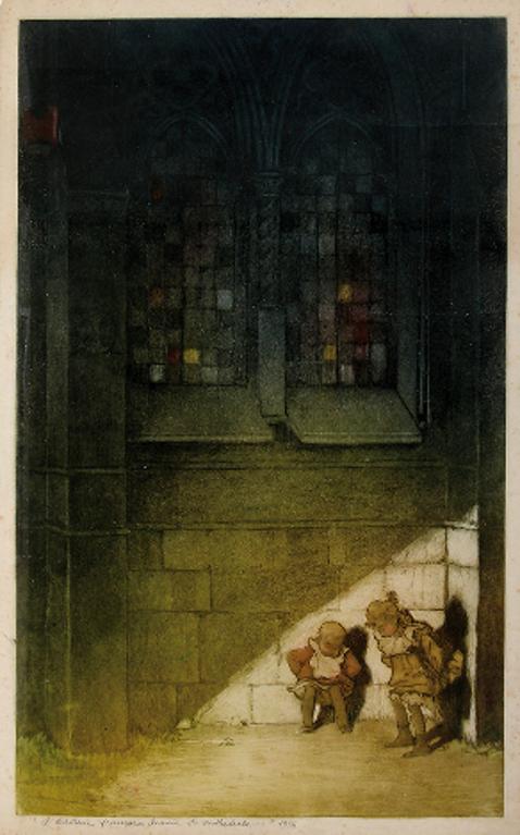 L'artillerie française était placée derrière la cathédrale, 1914