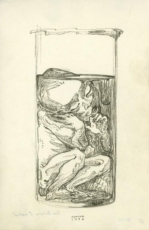 Foetus humain dans un bocal, musée Orfila, Paris