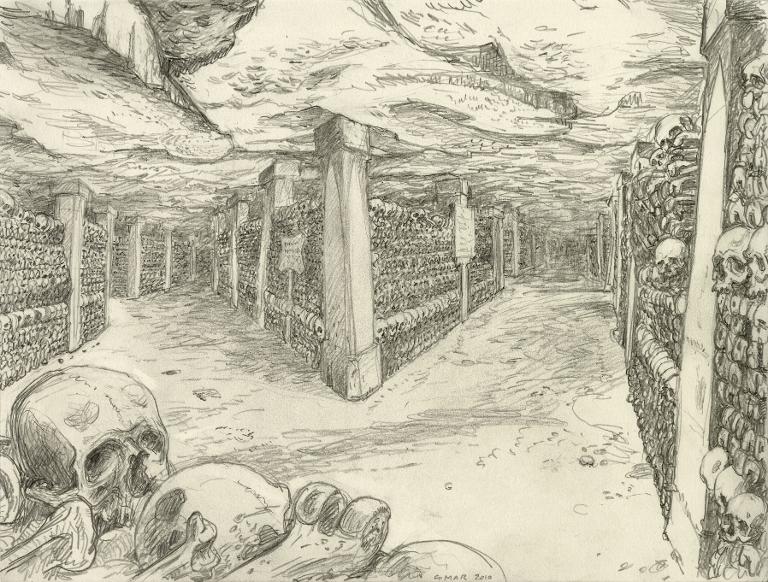 Catacombes de Paris (vue n°3)