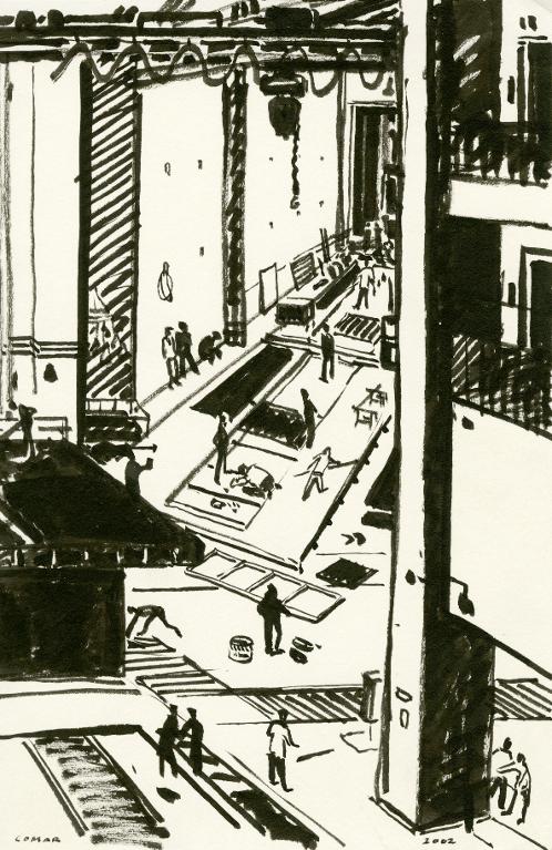 Atelier de décor de l'opéra Bastille, Paris