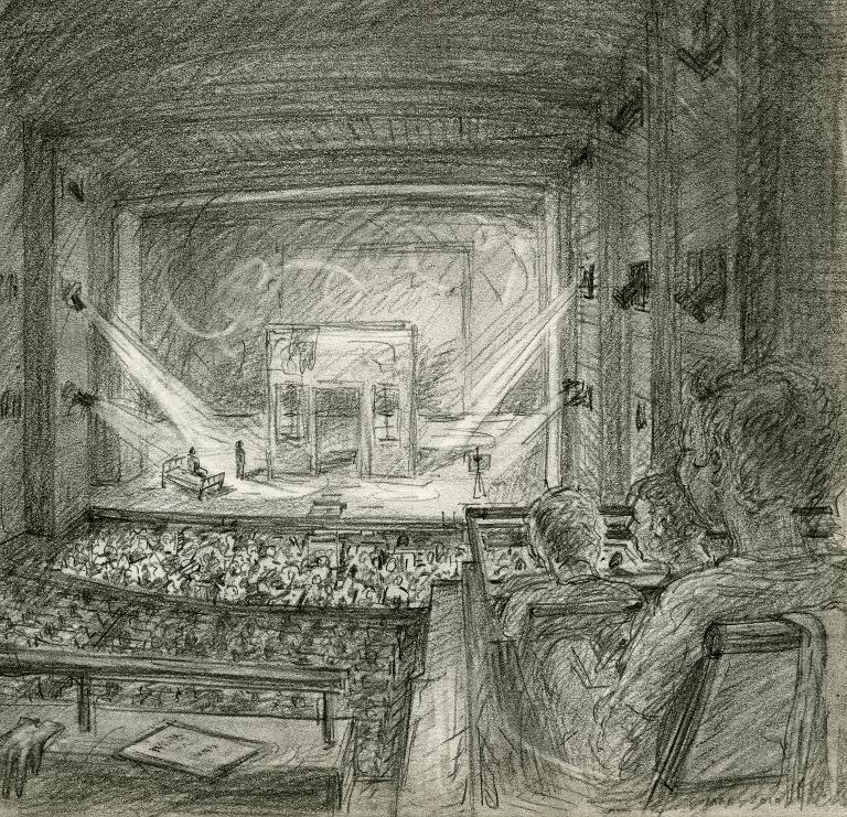 Répétition à l'opéra Bastille, Paris