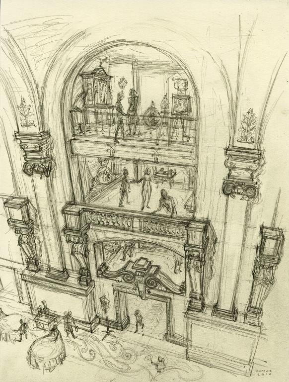 Grand Hall du musée des Arts décoratifs, Palais du Louvre, Paris