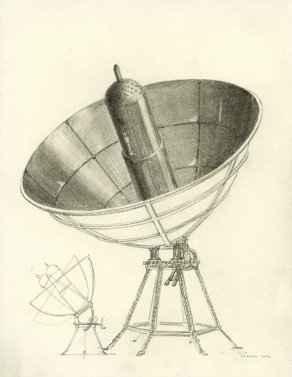 Four solaire d'Augustin Mouchot et Abel Pifre, 1880, musée des Arts et Métiers, Paris