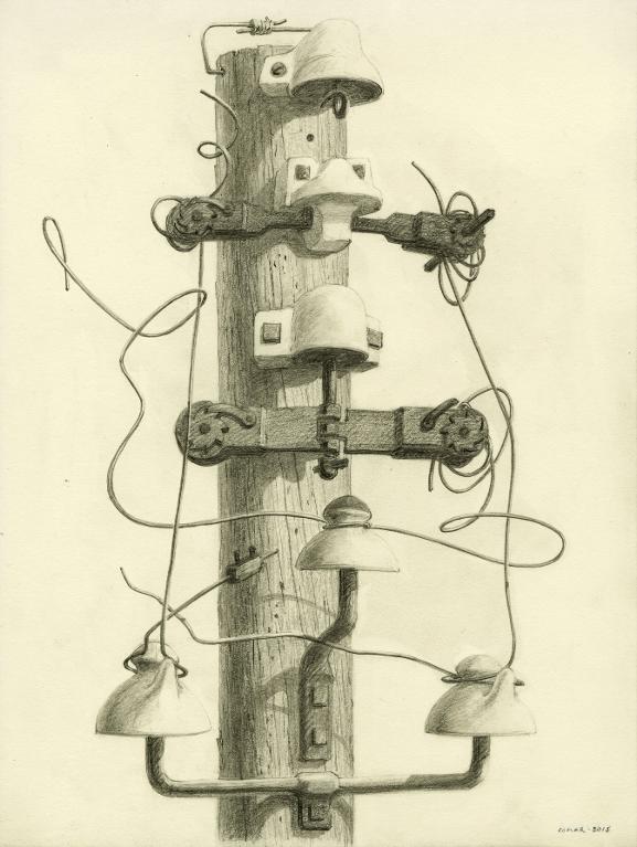 Modèles d'isolateurs électriques, musée des Arts et Métiers, Paris