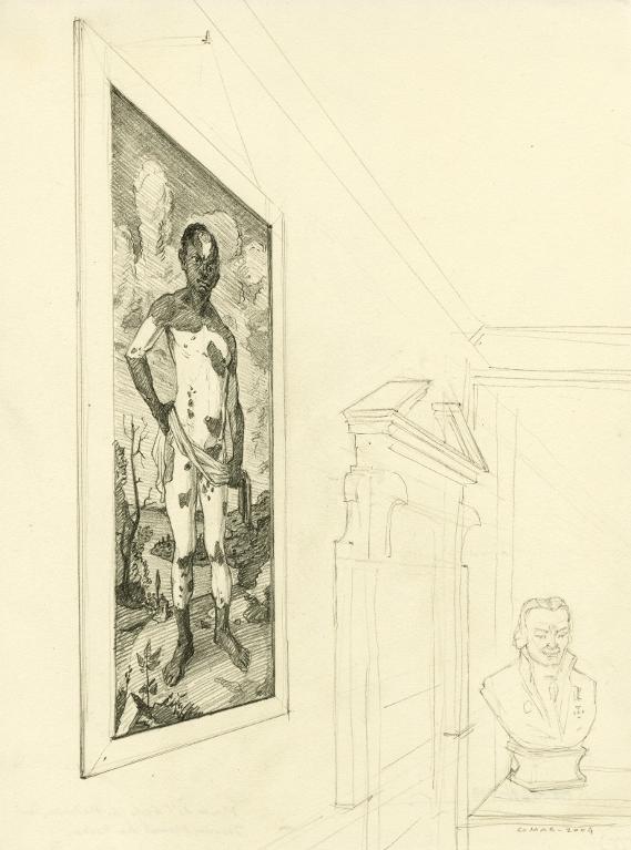 Portrait de Siriaco (1786), dit le Nègre-pie ou encore l’Enfant-léopard