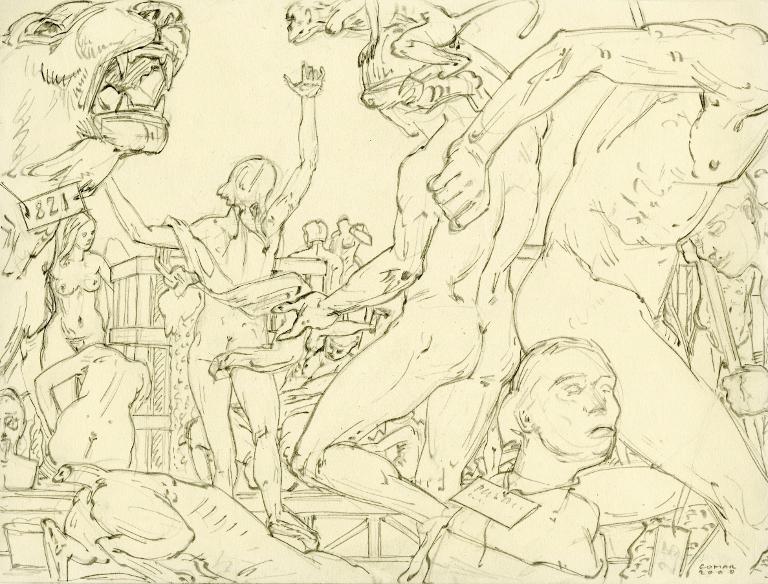 Pêle-mêle de sculptures dans les Ateliers des musées de la Ville de Paris, Ivry-sur-Seine