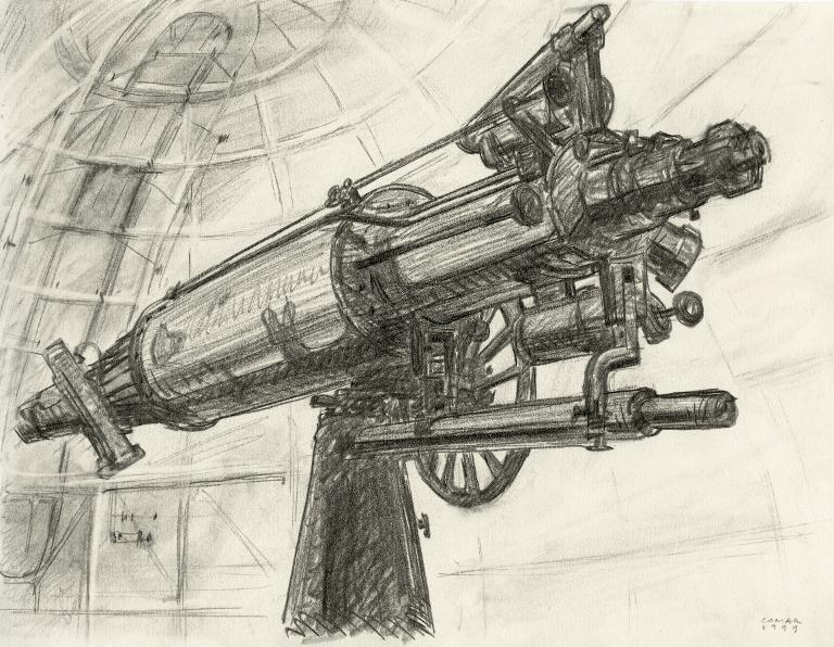 La lunette et la coupole Arago à l'Observatoire de Paris