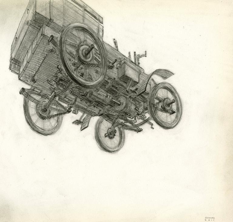 Voiture Panhard à moteur Daimler, 1898, musée des Arts et Métiers, Paris
